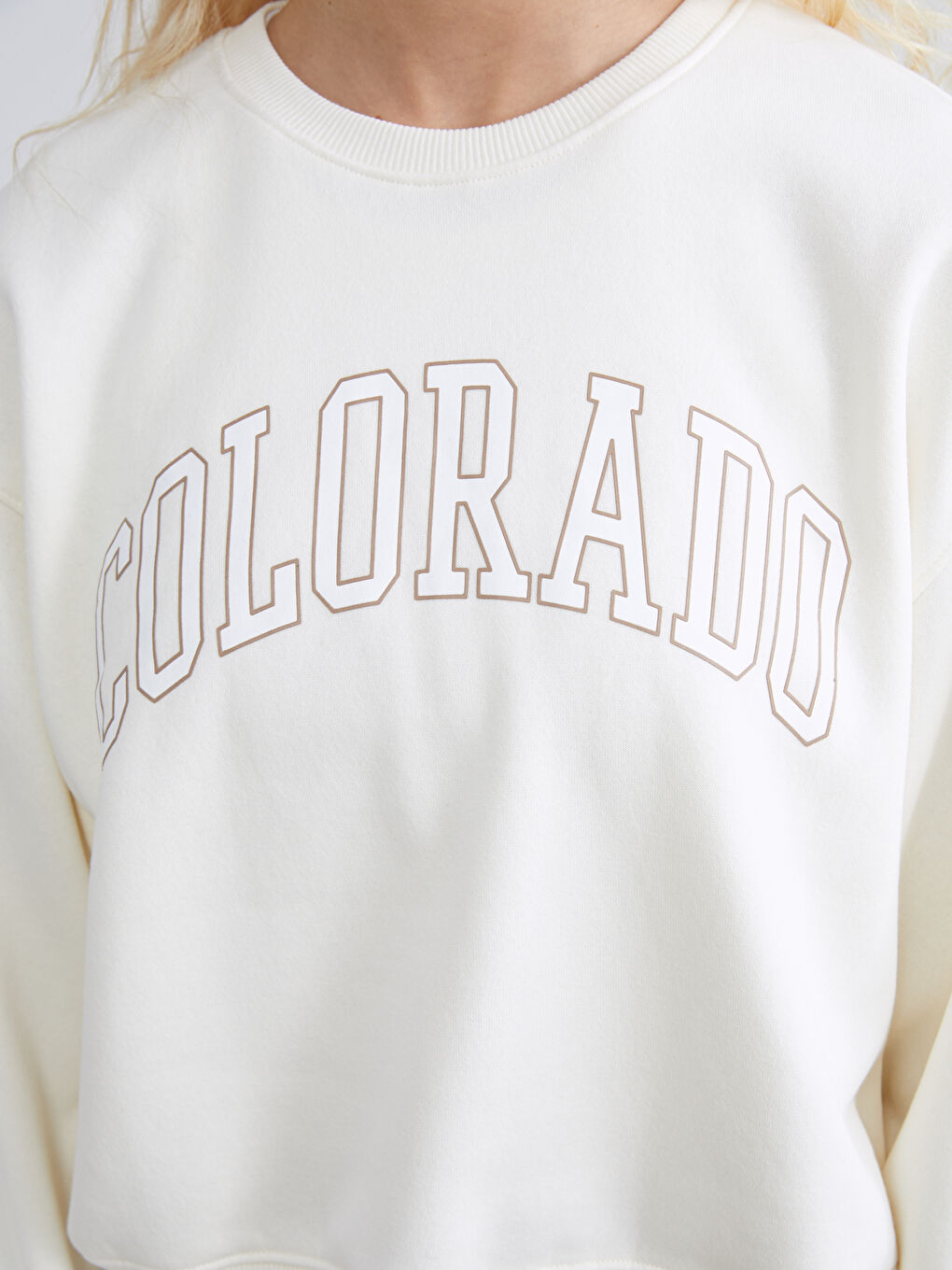 Женщины Бежевый Свитшот-2