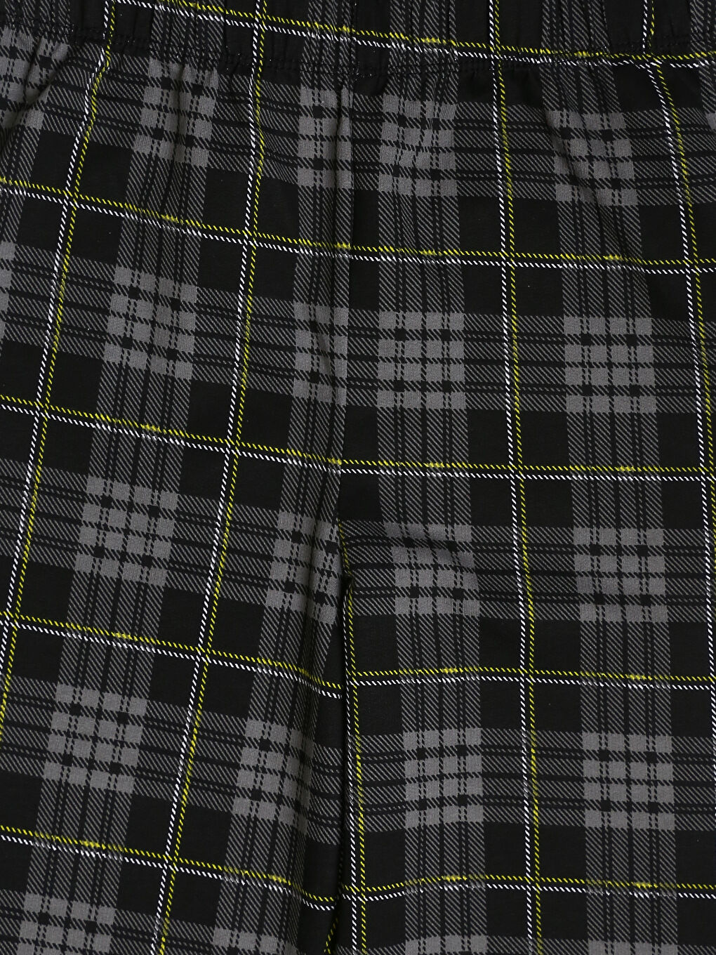 Siyah Beli Lastikli Ekose Erkek Çocuk Pijama Alt-2