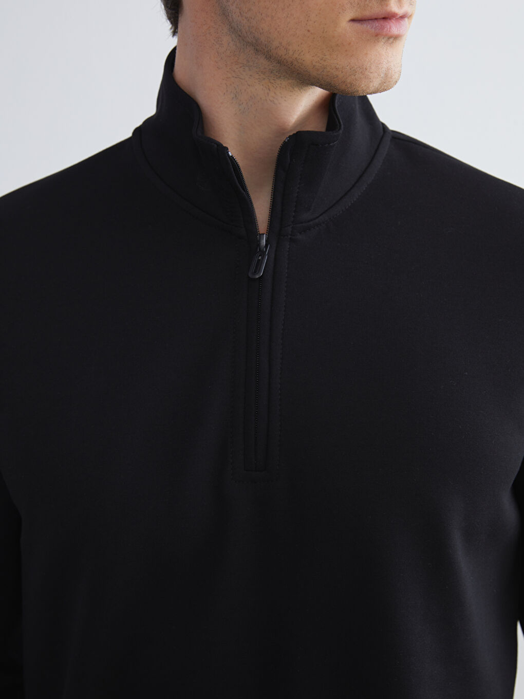 Funnel Neck Men's Sweatshirt-2