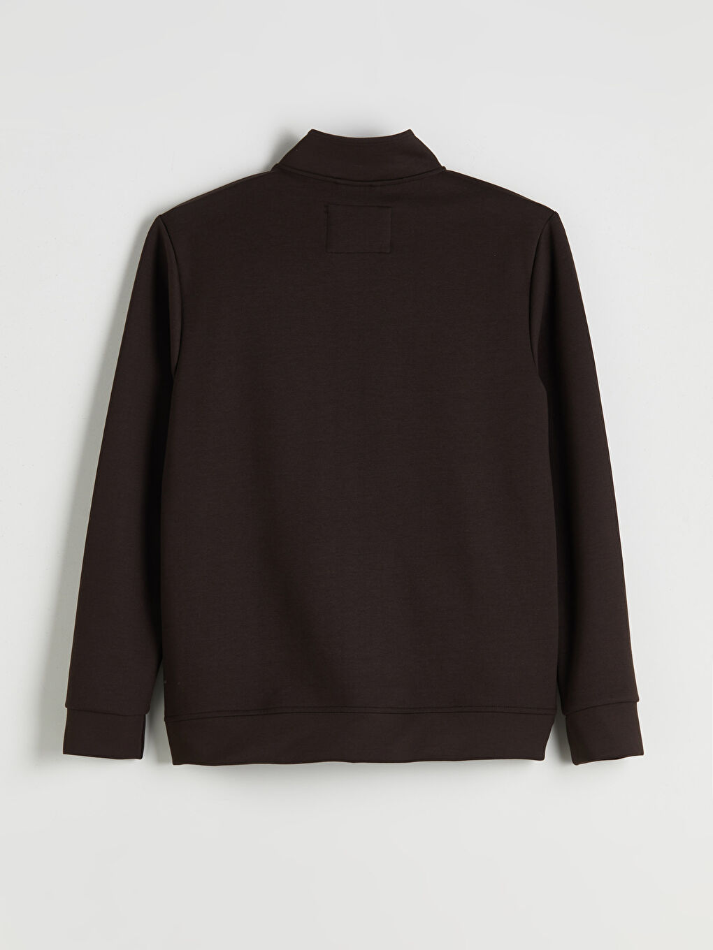 Funnel Neck Long Sleeve Men's Zip-Up Sweatshirt-5