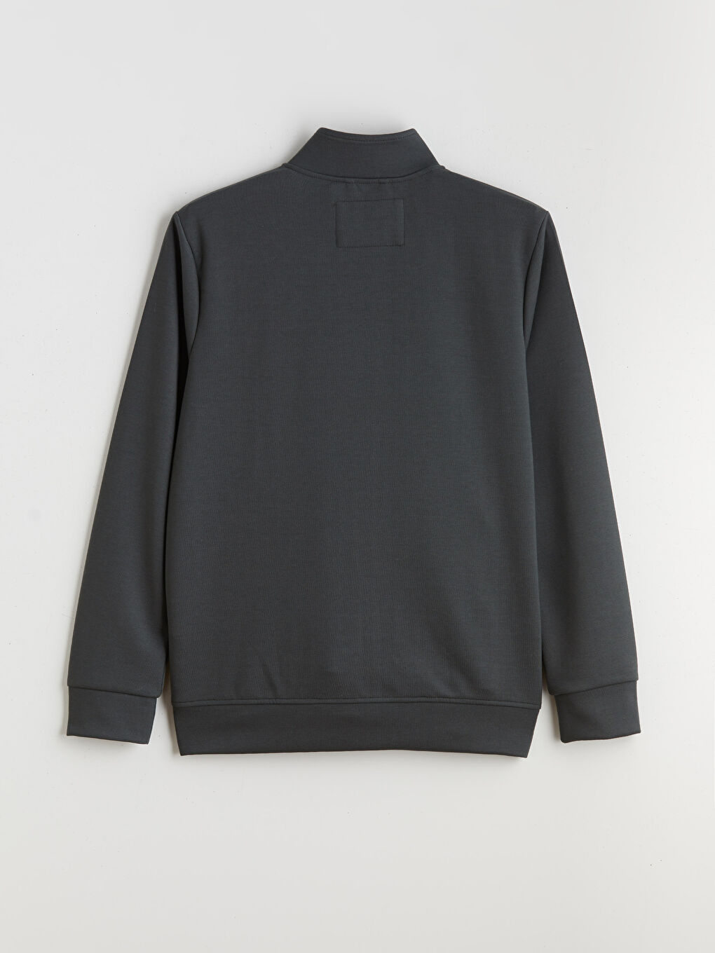 Funnel Neck Long Sleeve Men's Zip-Up Sweatshirt-10