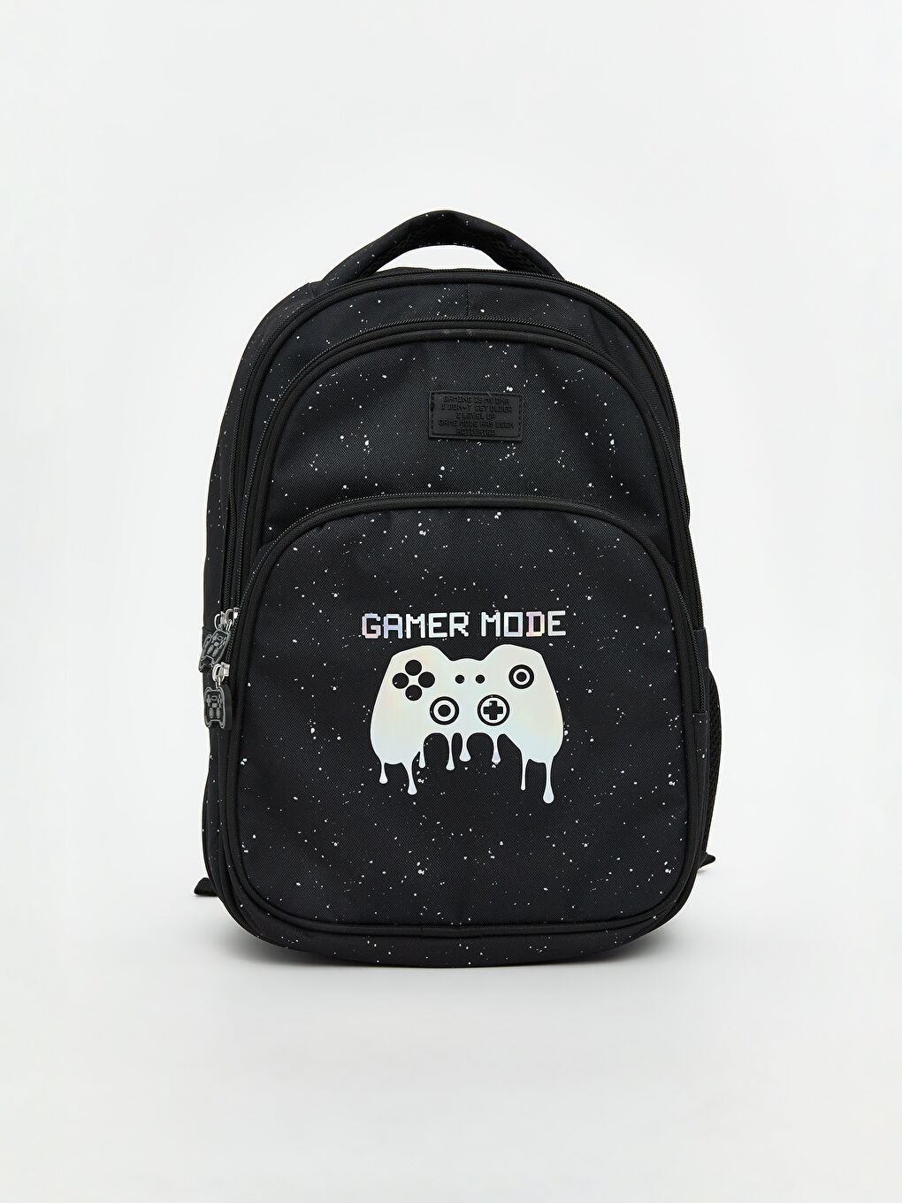 Siyah Baskılı Erkek Çocuk Okul Çantası