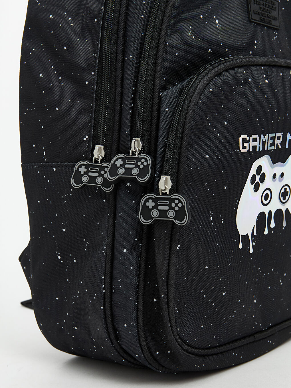 Siyah Baskılı Erkek Çocuk Okul Çantası-3