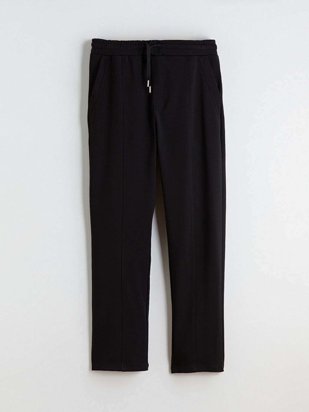 Siyah Standart Kalıp Erkek Eşofman Altı-4