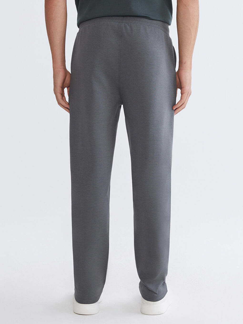 Antrasit Standart Kalıp Erkek Eşofman Altı-3