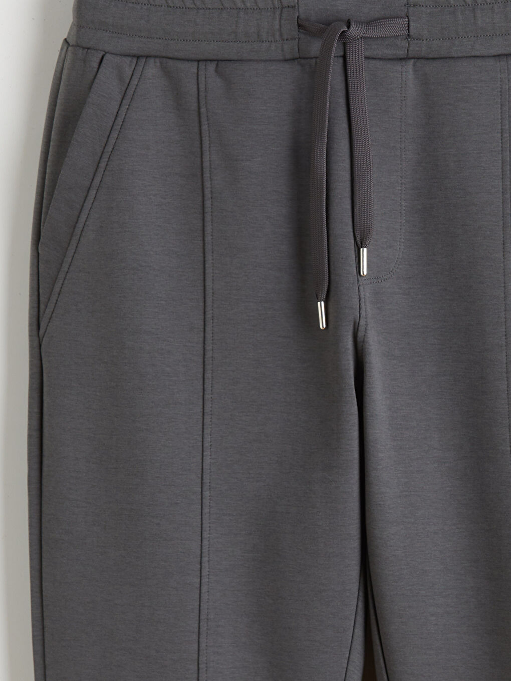 Antrasit Standart Kalıp Erkek Eşofman Altı-5