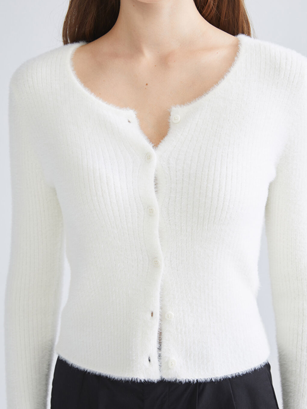 XSIDE Crew Neck Women's Knitwear Cardigan -W58519Z8-R9J