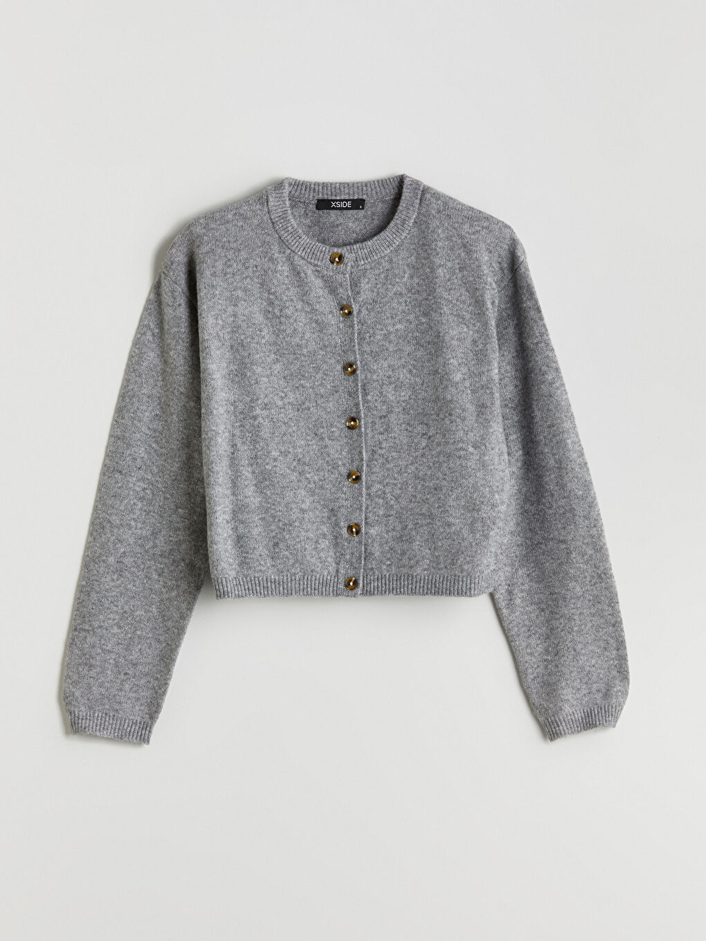 Crew Neck Women's Knitwear Cardigan-4