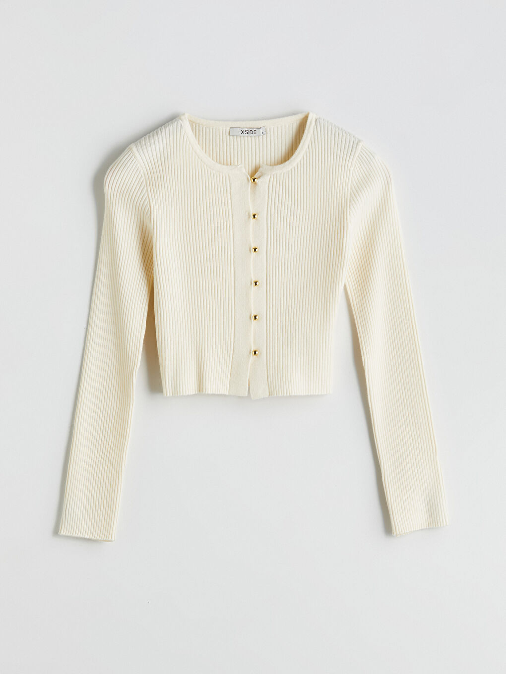 Crew Neck Women's Knitwear Cardigan-4