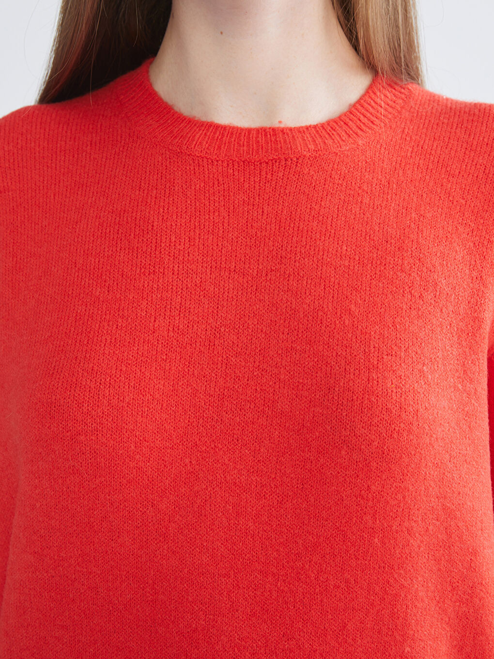 Crew Neck Women's Knitwear Sweater-2