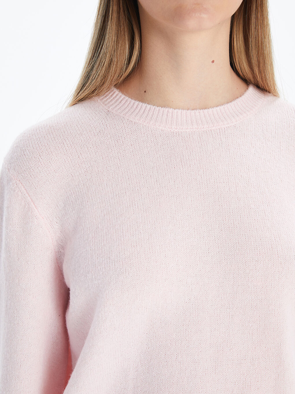 Crew Neck Women's Knitwear Sweater-2