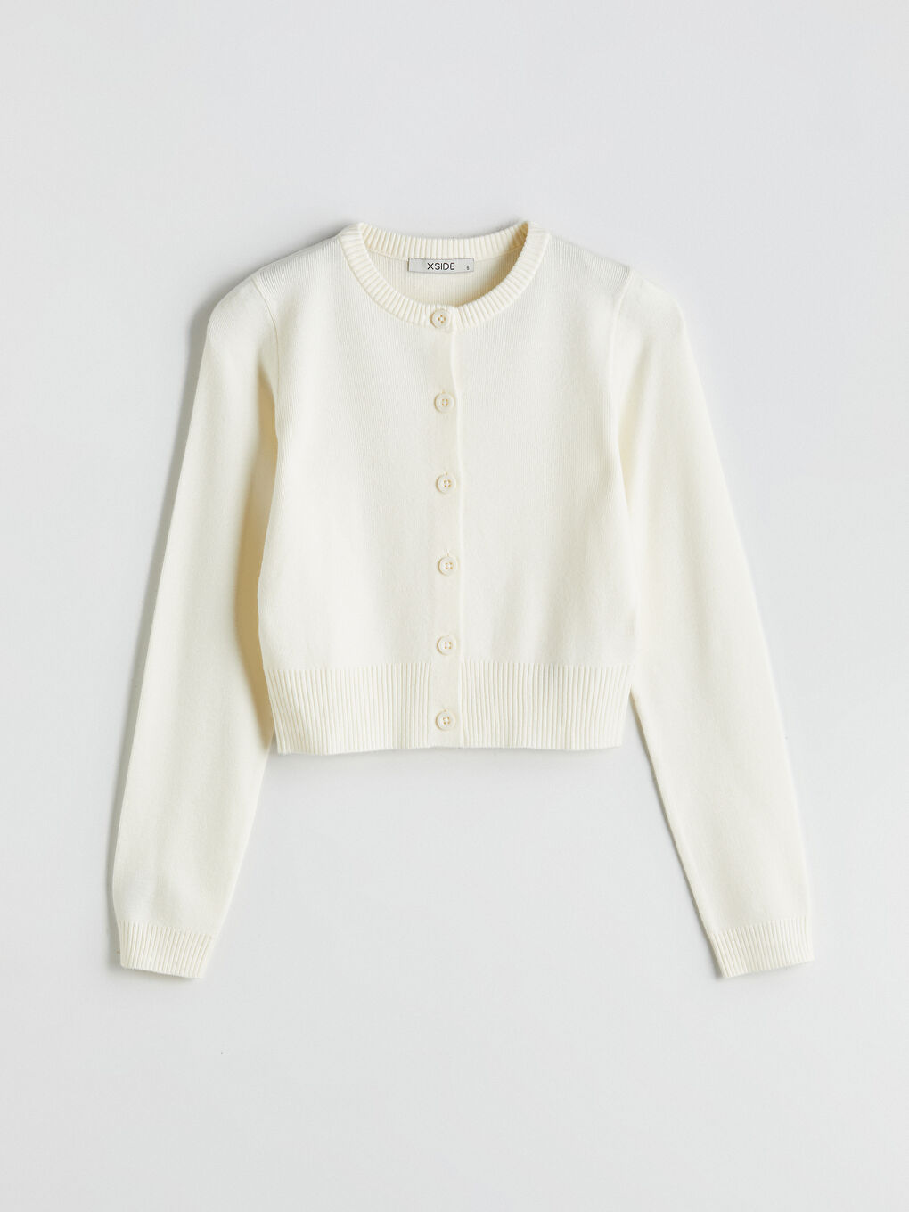 Crew Neck Women's Knitwear Cardigan-4