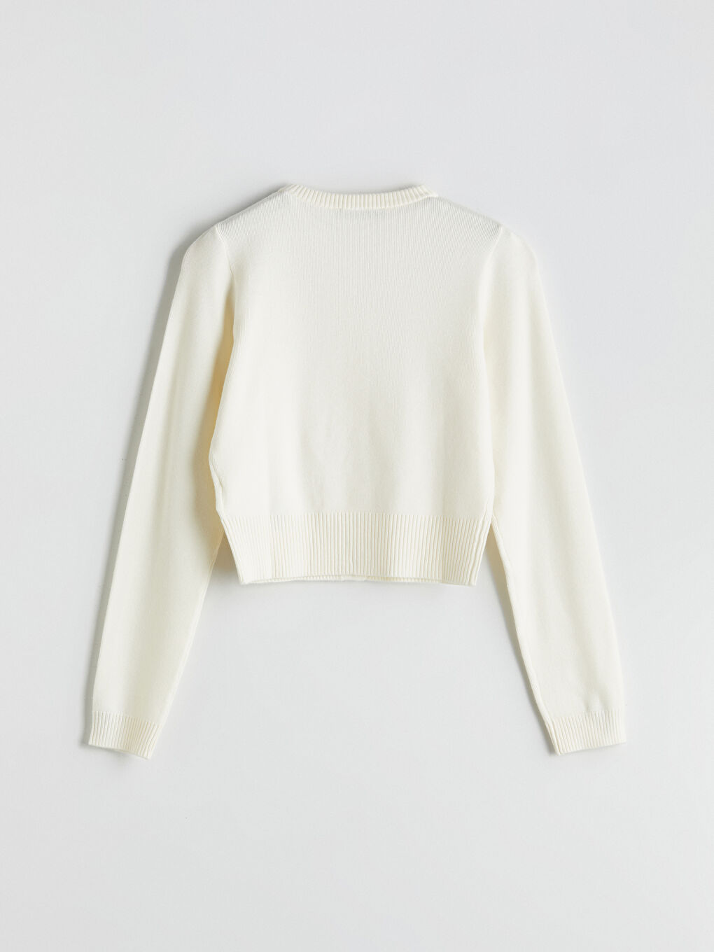 Crew Neck Women's Knitwear Cardigan-5