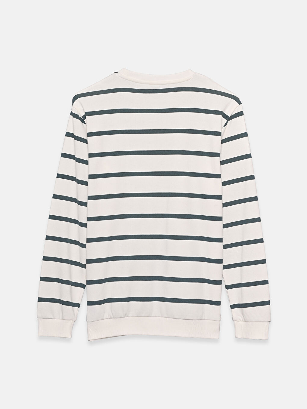 Свитшот с круглым вырезом в полоску для мальчиков-1