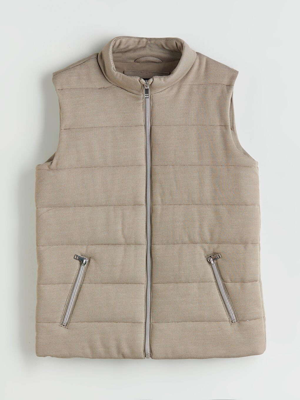 Bej Dik Yaka Erkek Çocuk Yelek