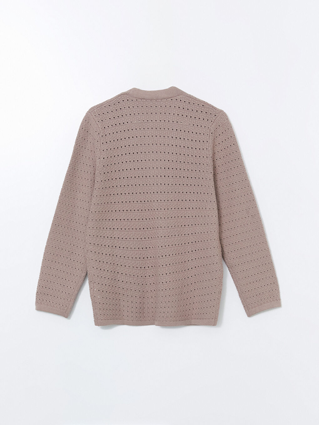 LCWAIKIKI Classic V-Neck Hole-Knitted Women's Knitwear Cardigan -W58626Z8-FNU