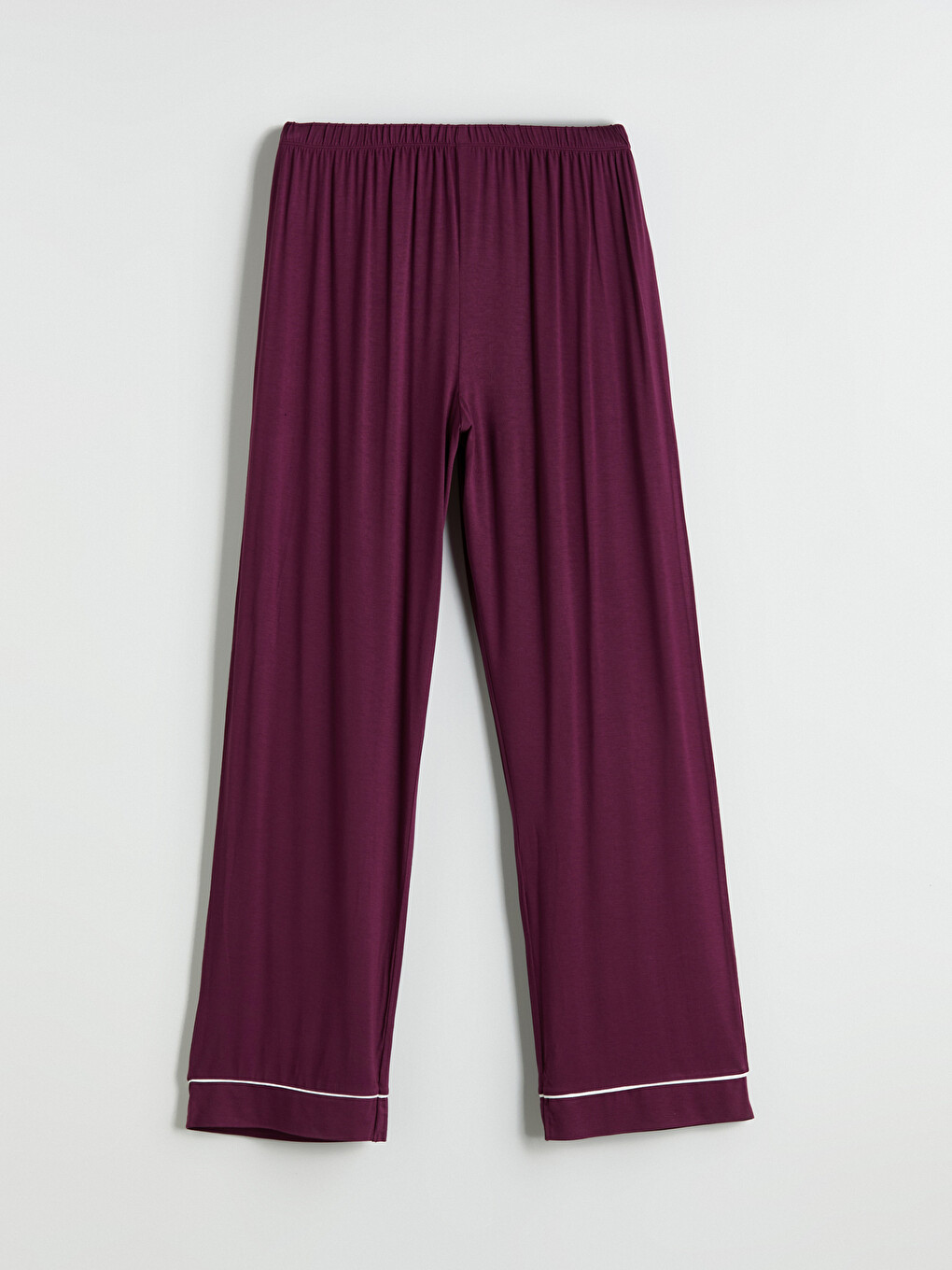 Mürdüm Beli Lastikli Kadın Pijama Altı-1