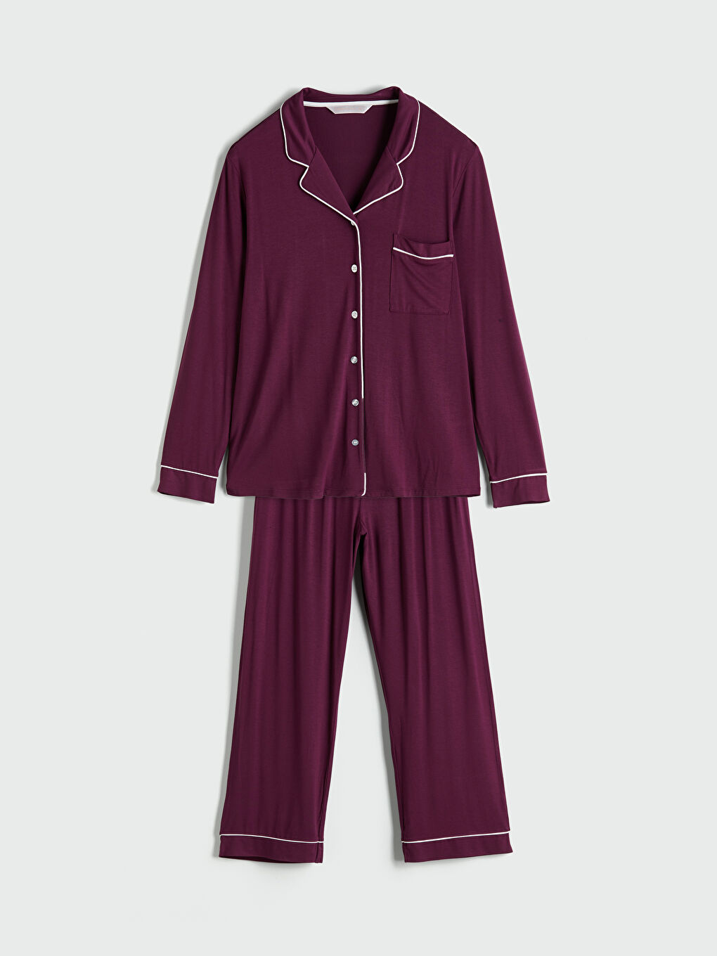 LCW DREAM Collared Neck Women's Pyjama Set -W58635Z8-HNN