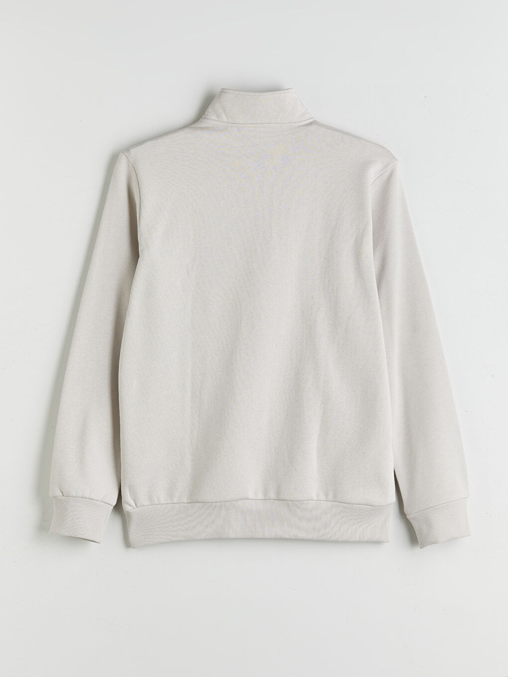 سويت شيرت تخين كم طويل بياقة قمع للرجال-5