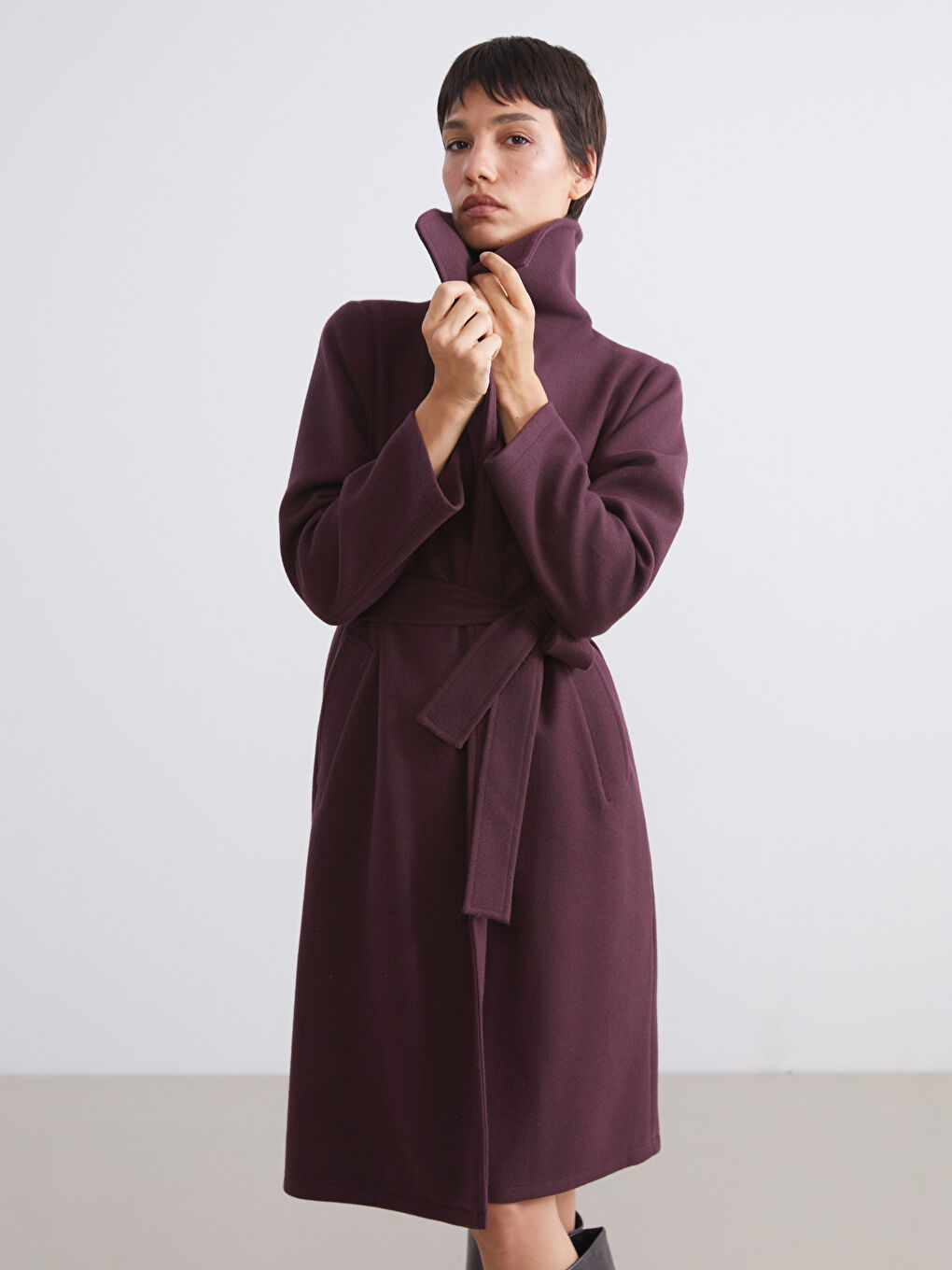 Double Breasted Women's Cachet Overcoat-1