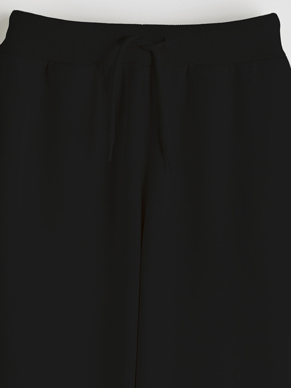 Siyah Beli Lastikli Kız Çocuk Jogger Eşofman Altı-2