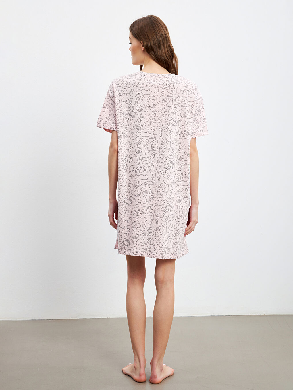 LCW DREAM Woman PINK Nightdress -W58661Z8-LSZ