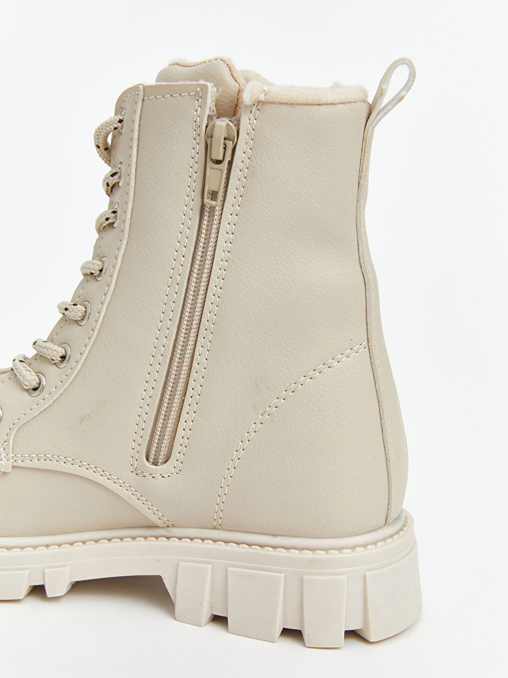 Laces and Zipper Closure Girls' Snow Boots-4