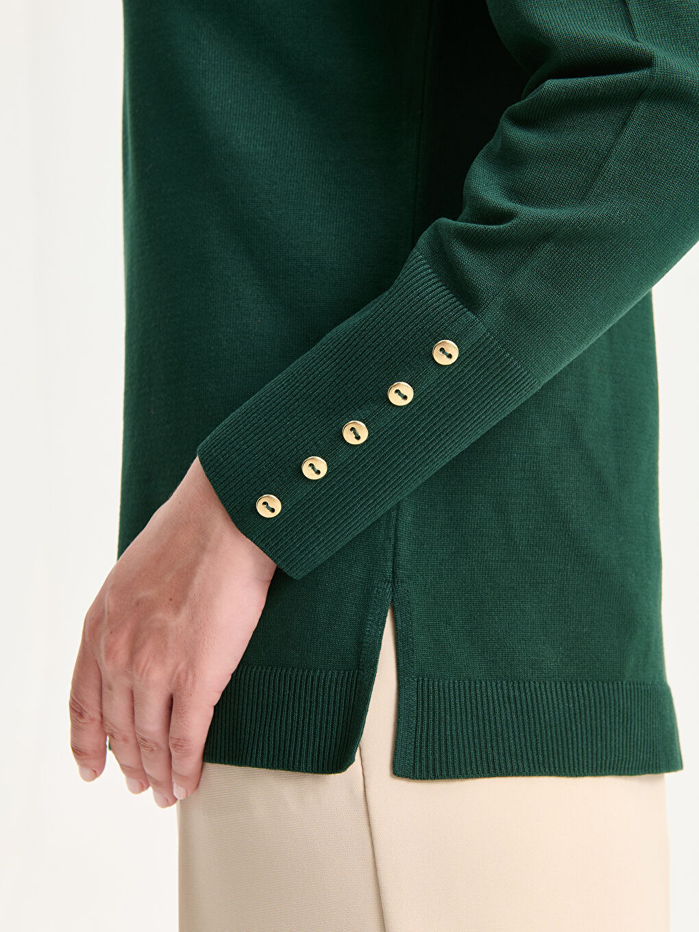 Crew Neck Women's Knitwear Sweater-2