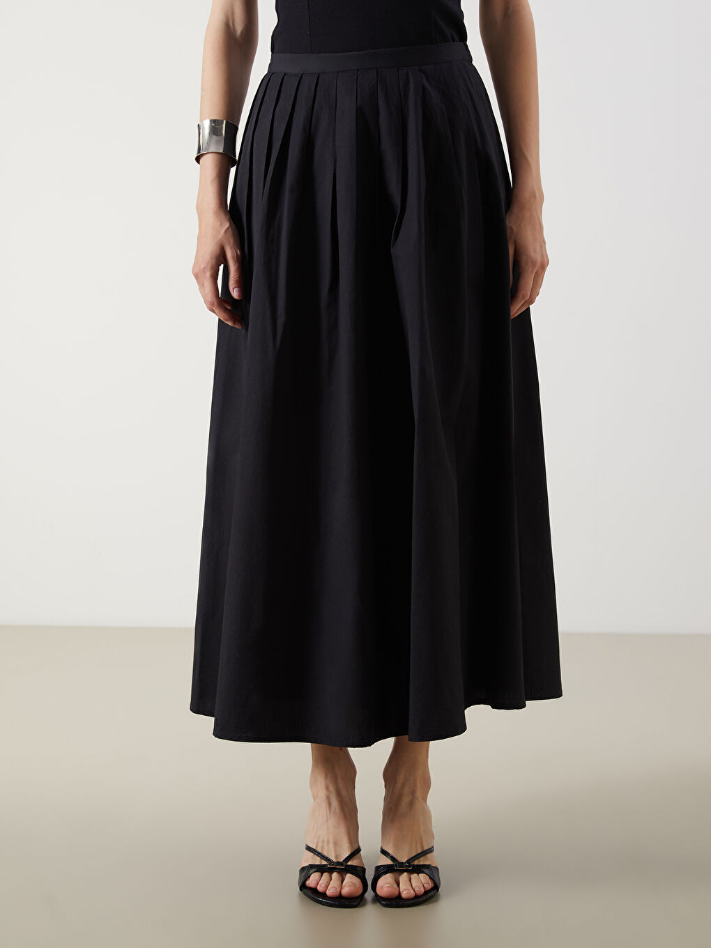 LCW Vision Woman BLACK Skirt -W58681Z8-CVL