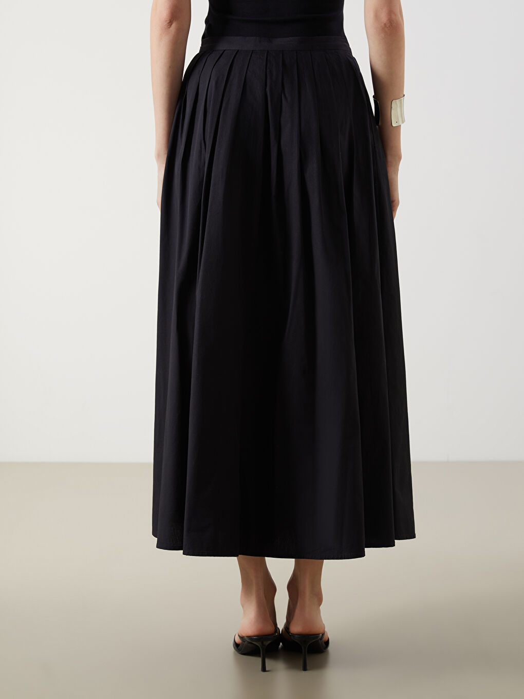 LCW Vision Woman BLACK Skirt -W58681Z8-CVL