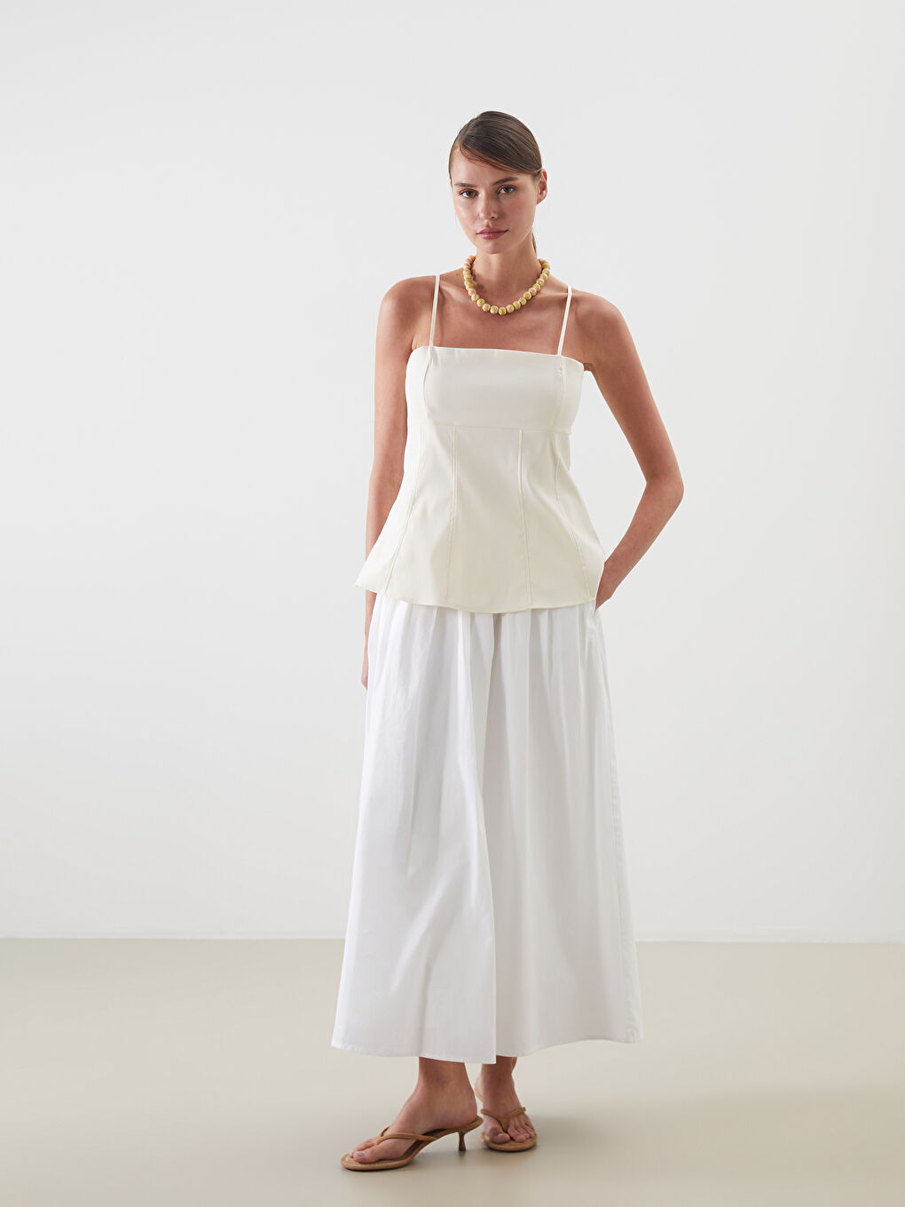 LCW Vision Woman WHITE Skirt -W58681Z8-Q6K