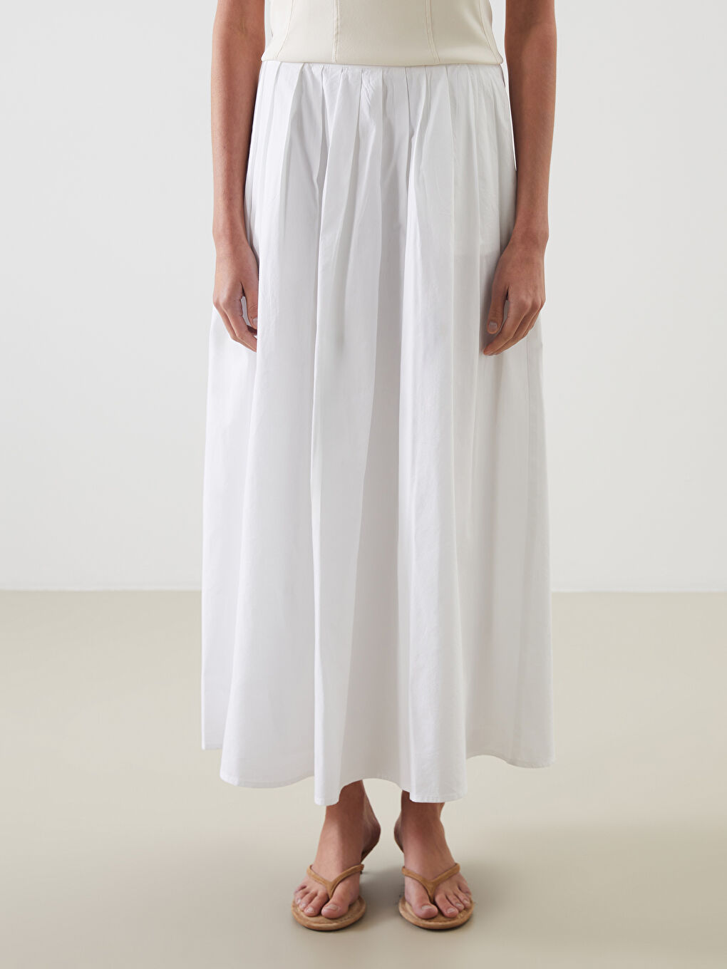 LCW Vision Woman WHITE Skirt -W58681Z8-Q6K