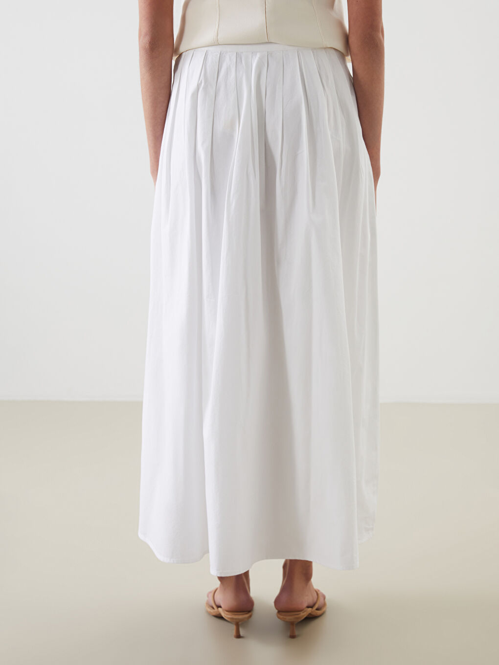LCW Vision Woman WHITE Skirt -W58681Z8-Q6K