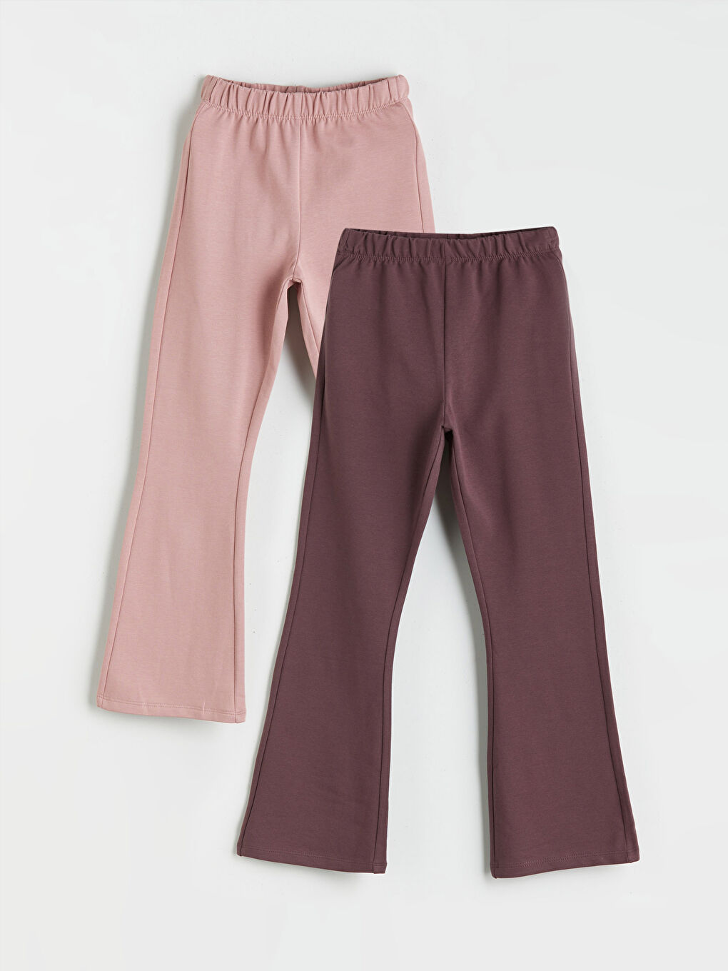 LCW Kids Elastic Waistband Flared Girls' Leggings 2 Pack -W58772Z4-VXT