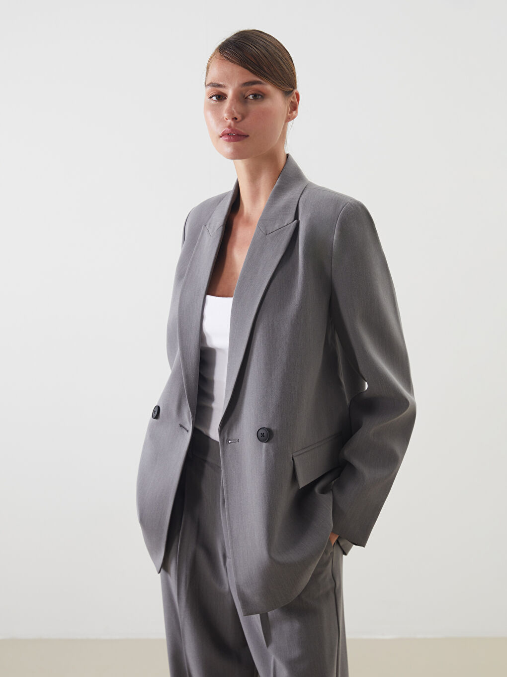 LCW Vision Regular Fit Women's Blazer Jacket -W58775Z8-CT3