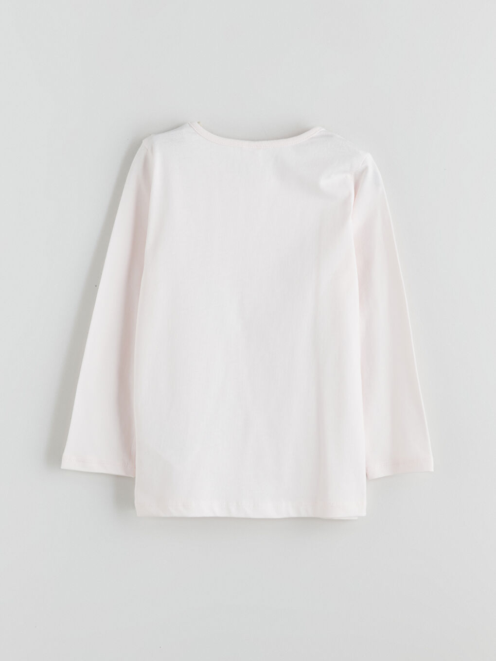 Crew Neck Printed Girls' Pyjama Set-3