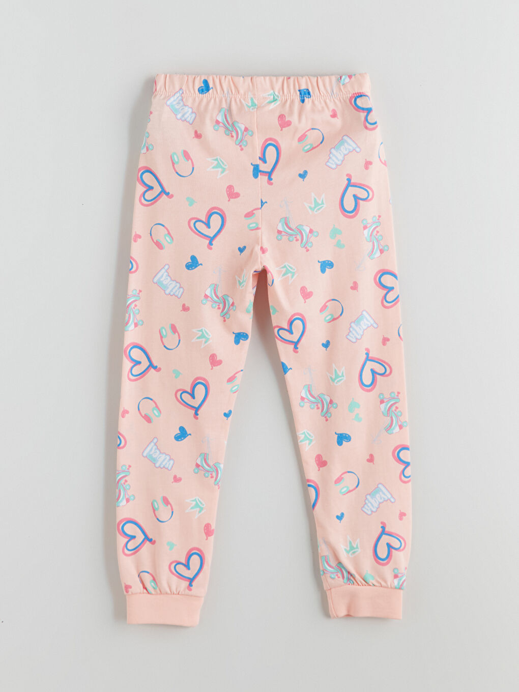 Crew Neck Printed Girls' Pyjama Set-6