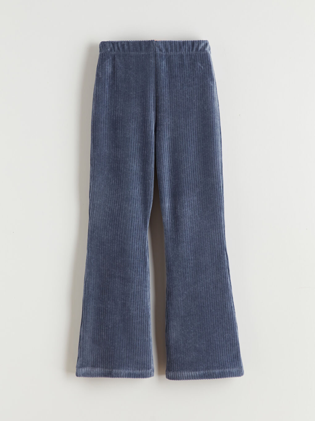 Қыздарға арналған серпімді белдік клеш барқыт леггинстер-1