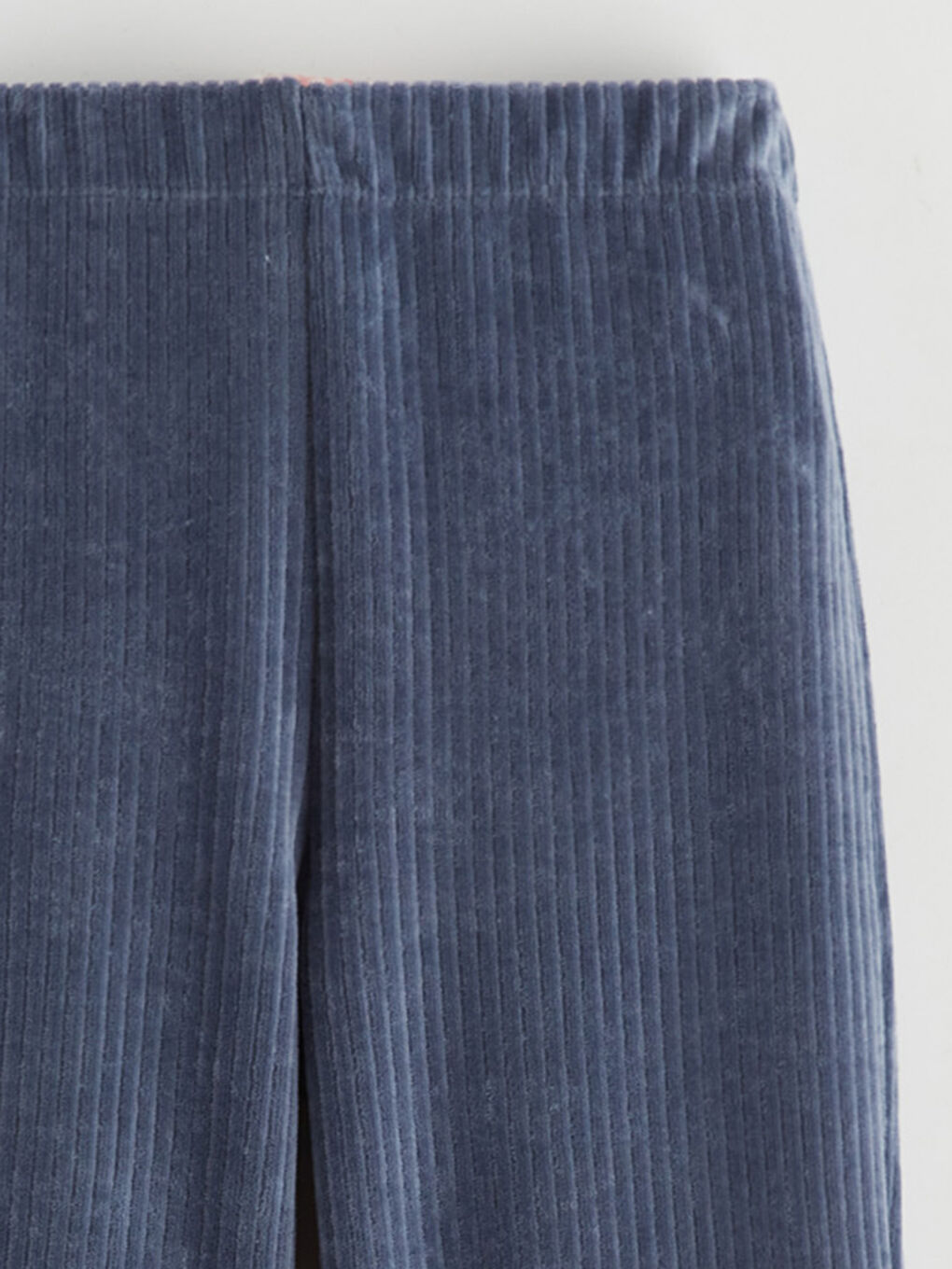 Қыздарға арналған серпімді белдік клеш барқыт леггинстер-3