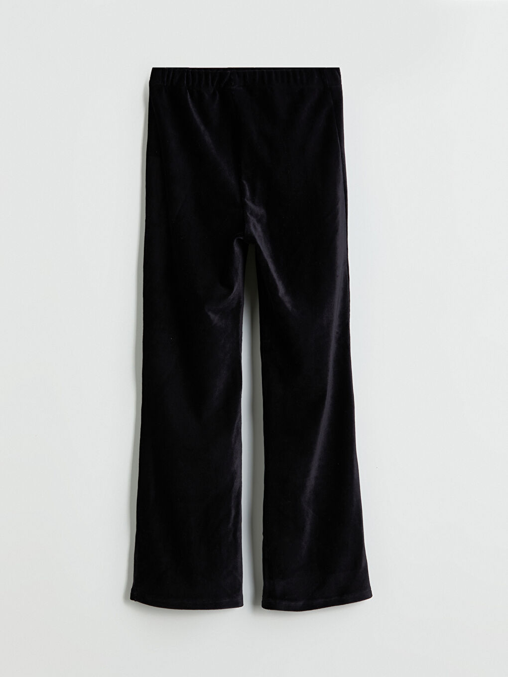 Elastic Waist Flared Velvet Girls' Leggings-2