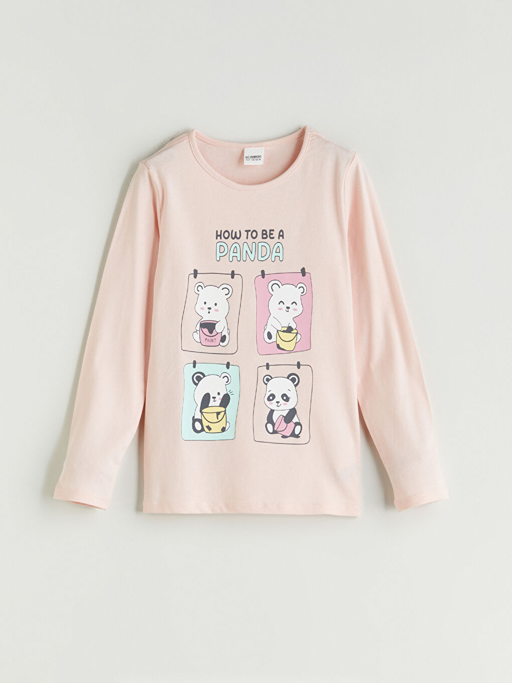 Crew Neck Girls' Pyjama Set-1
