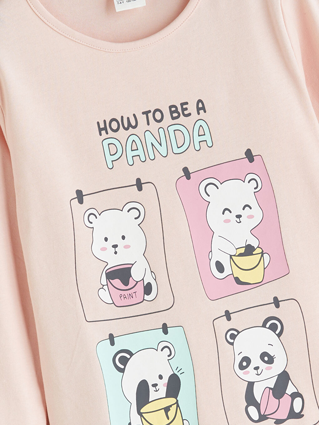 Crew Neck Girls' Pyjama Set-2