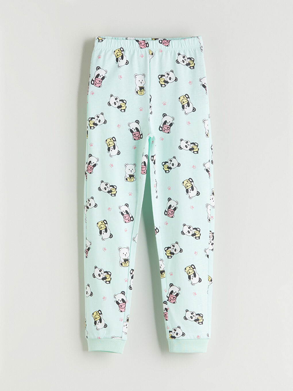 Crew Neck Girls' Pyjama Set-4