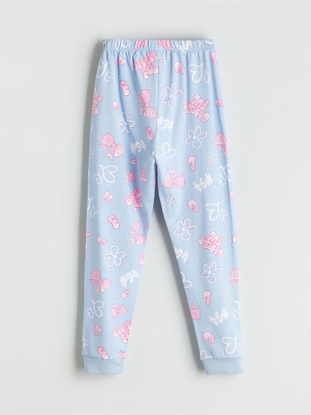 Crew Neck Girls' Pyjama Set-4