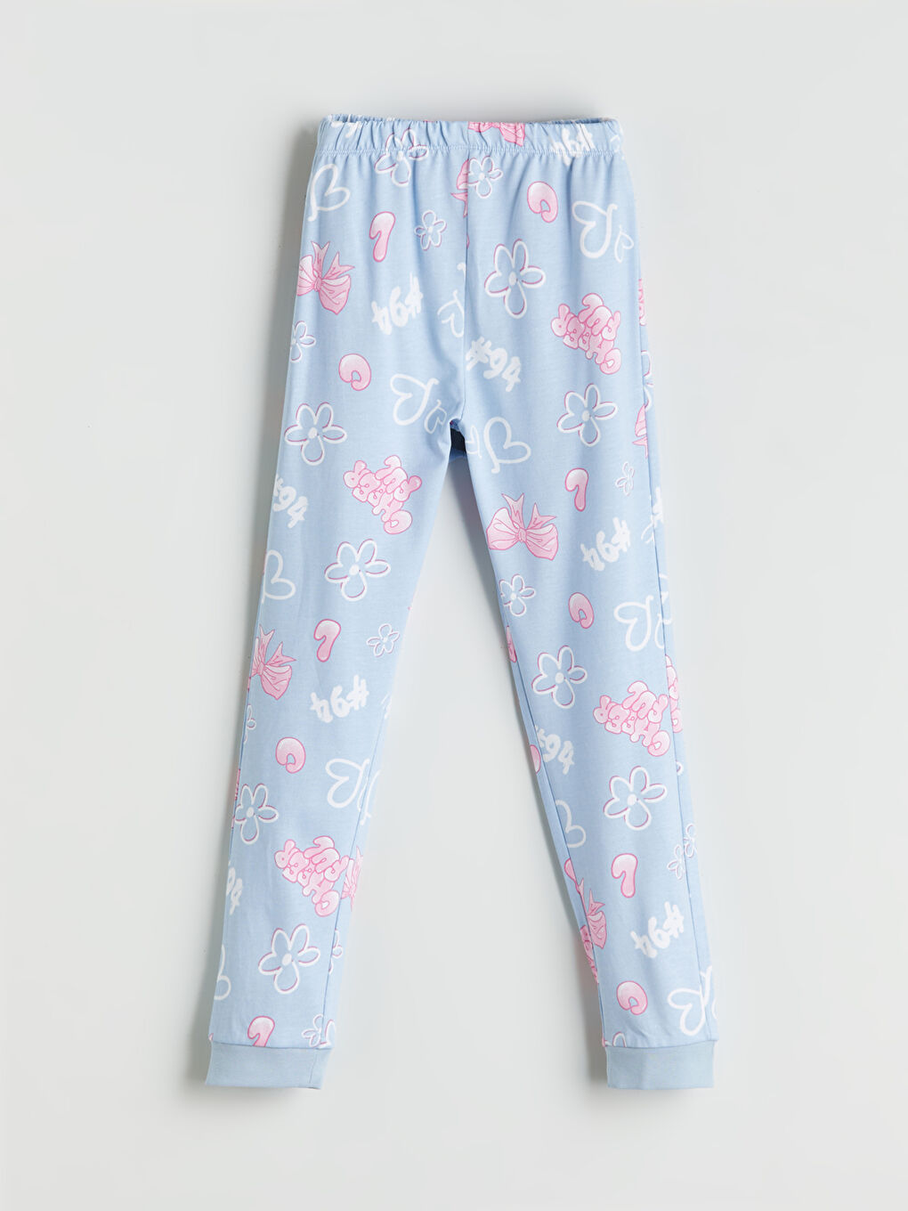 Crew Neck Girls' Pyjama Set-5