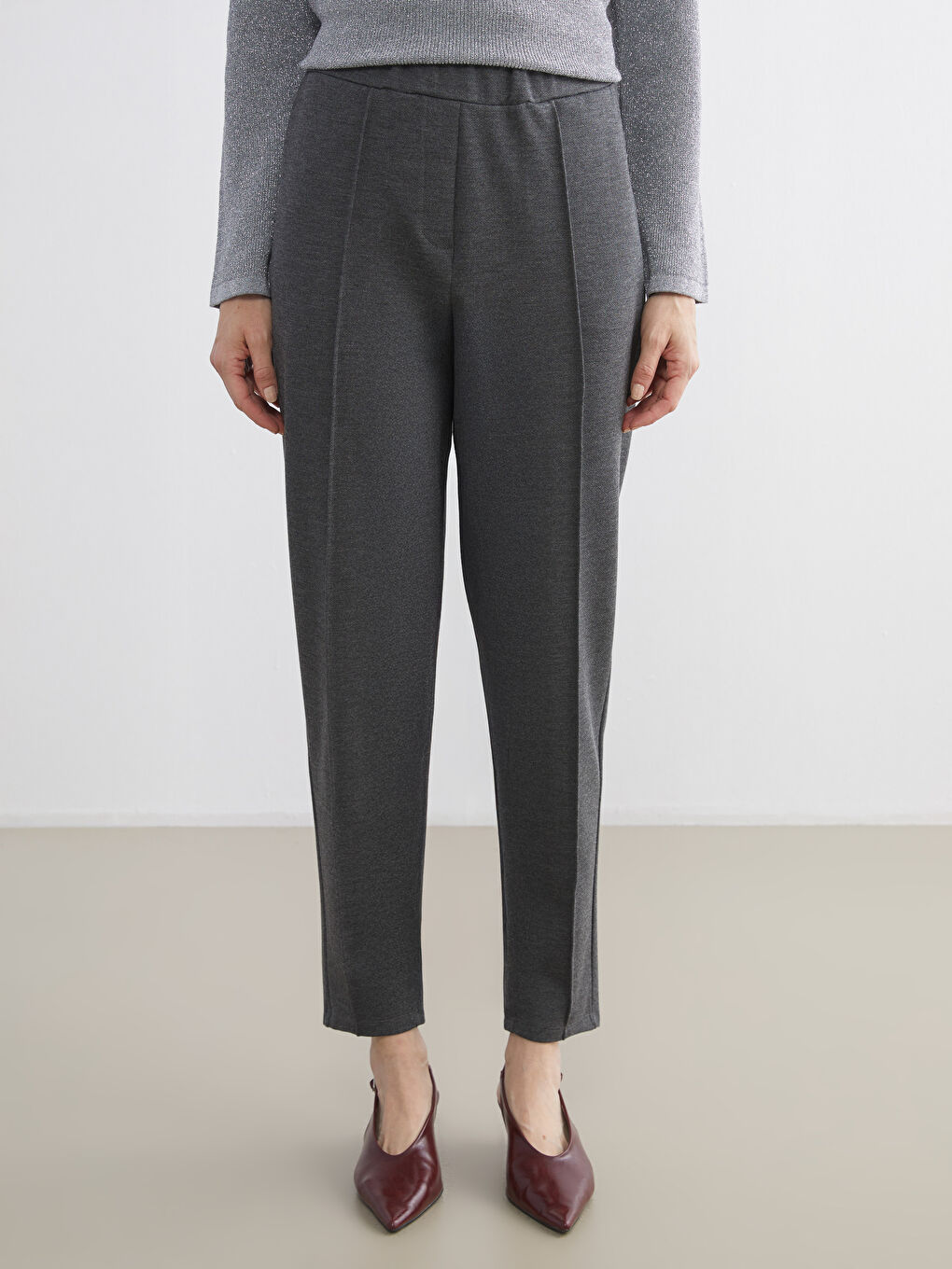 Elasticated Waist Women's Trousers-1