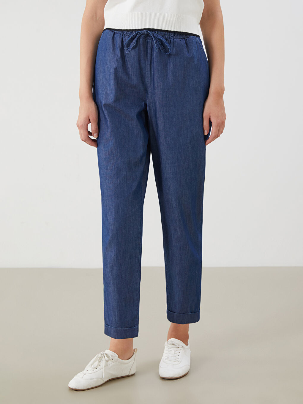 LCW Grace Elasticated Waist Straight Fit Women's Jeans -W58815Z8-890