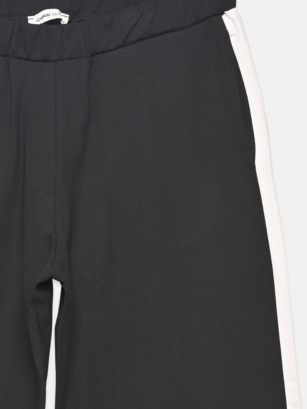 Beli Lastikli Geniş Paça Kadın Pantolon-6