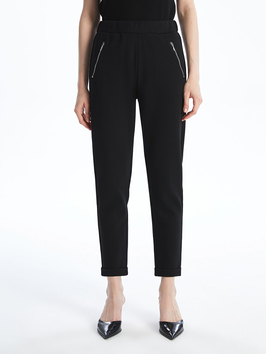 LCWAIKIKI Basic Elasticated Waist Women's Trousers -W58837Z8-CVL