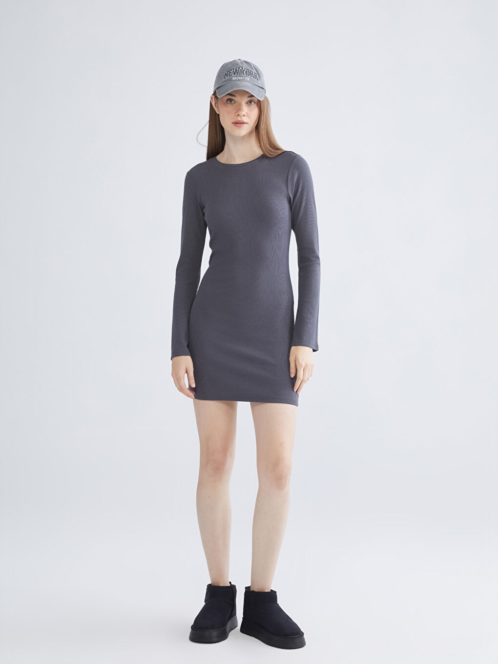 XSIDE Woman ANTHRACITE Dress -W58868Z8-E93